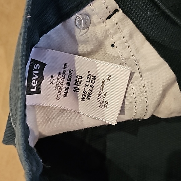 Levi's boys green textured jeans size 10 reg look like new - Picture 3 of 7